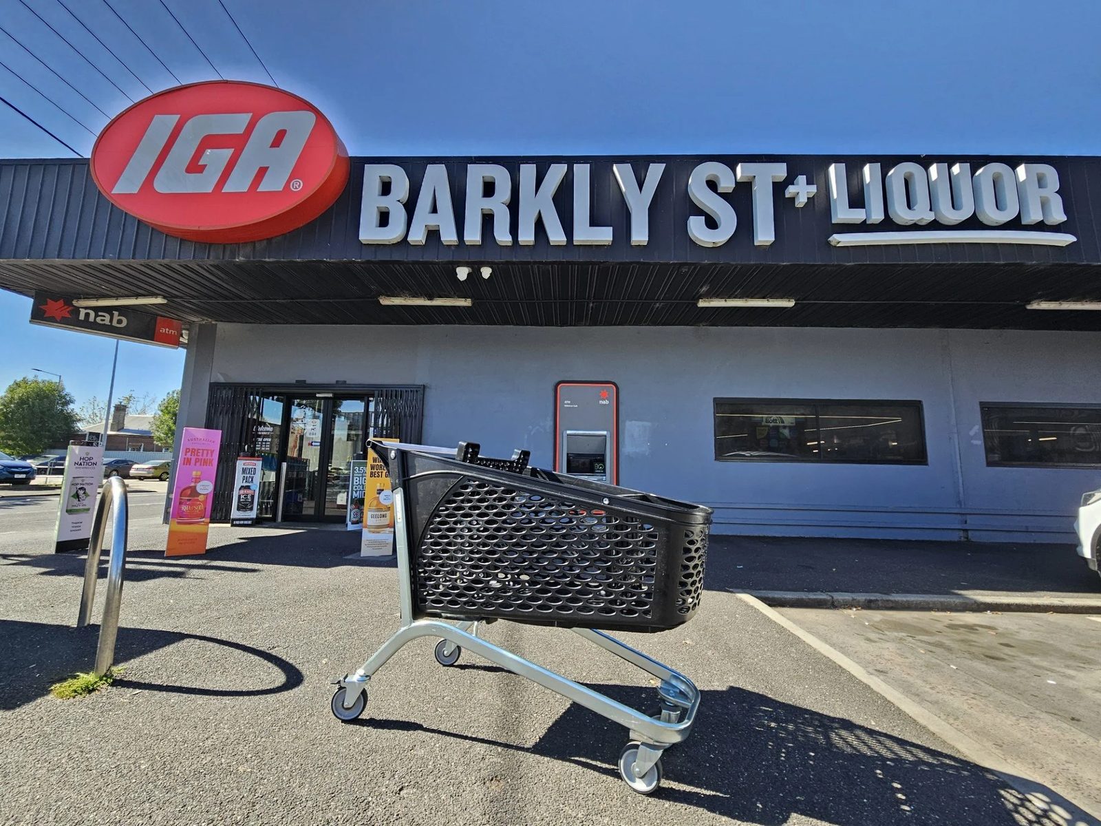 Independent IGA supermarket storefront
