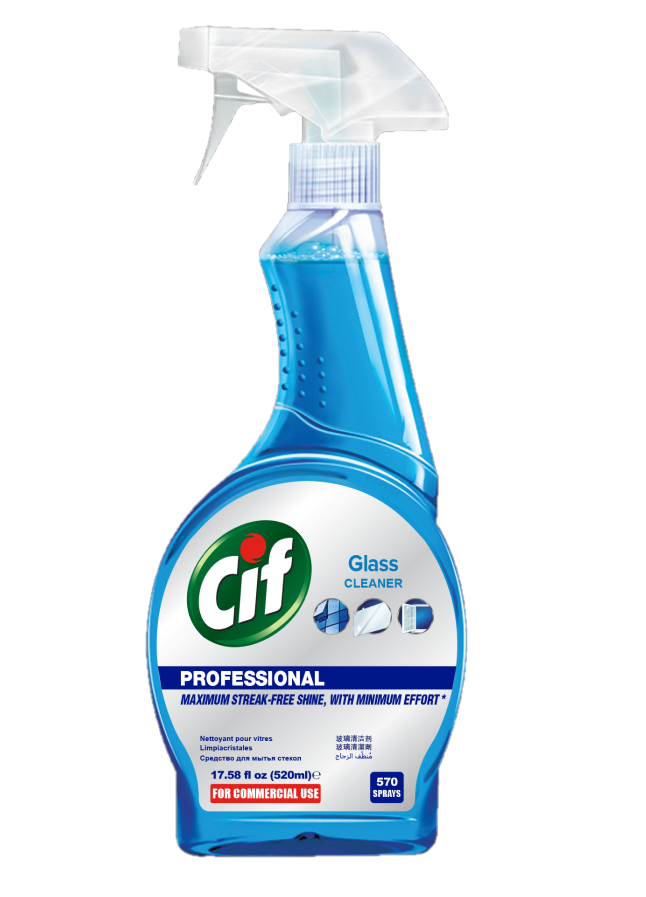 Cif Professional Glass Cleaner 520ml