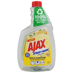 Ajax Spray N Wipe - Lemon Citrus - Multipurpose Refill - 750ml
