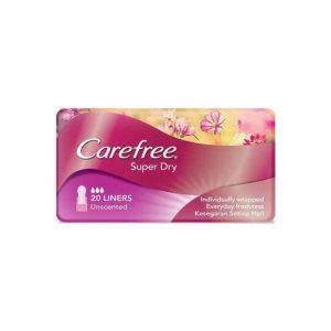 Carefree Super Dry Unscented Liners 20 Pack