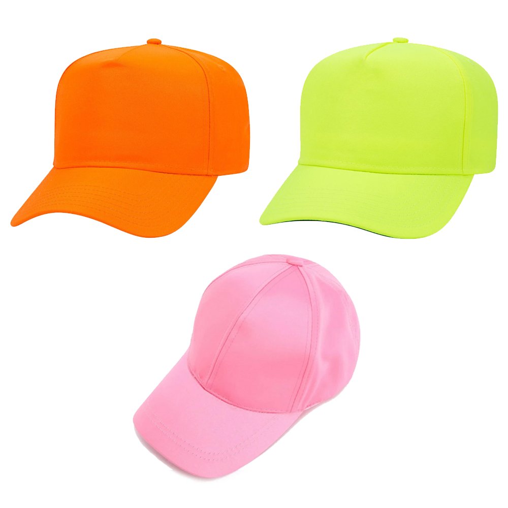 Essence Adults Baseball Caps Assorted Neon Colours