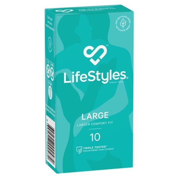 Ansell LifeStyles 10 Large Condoms
