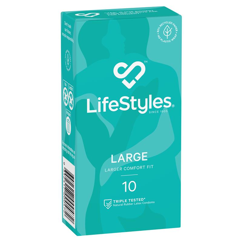 Ansell LifeStyles 10 Large Condoms