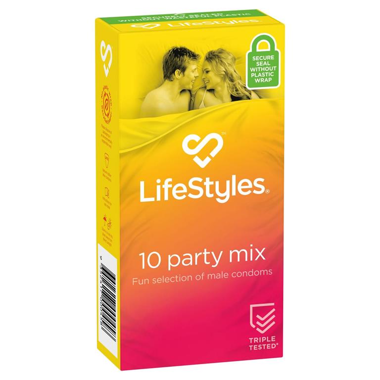 Ansell LifeStyles 10 Party Mix Condoms