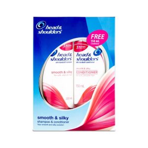 Head & Shoulders Smooth & Silky Shampoo & Conditioner Value Pack