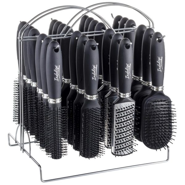 Indulge Beauty Care Hair Brush Full Black Color - 24 Pack