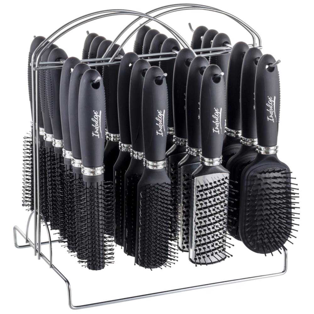 Indulge Beauty Care Hair Brush Full Black Color - 24 Pack