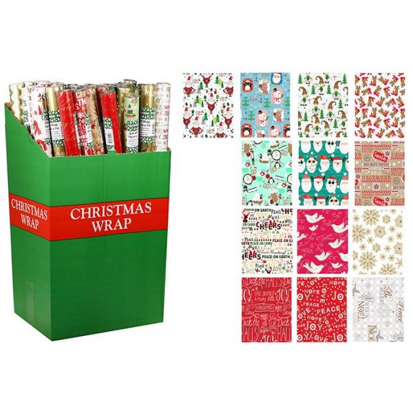 Christmas Gift Wrap - Mixed - 70cm x 7 Metres