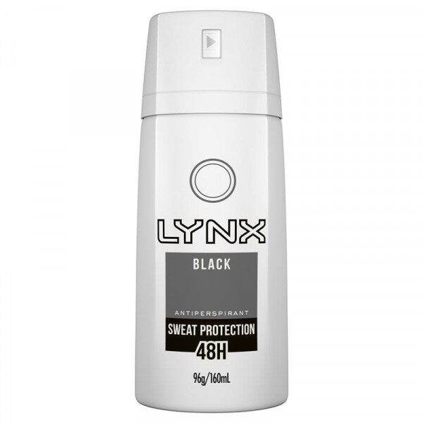 Lynx Black - Body Spray - Antiperspirant - 96g/160ml