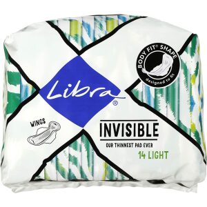 Libra Invisible Pads With Wings Light - 14 Pack