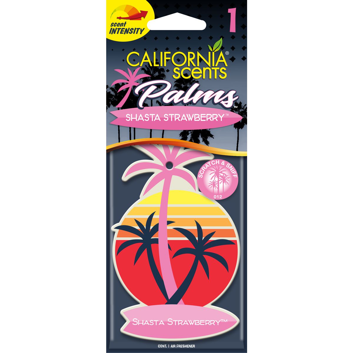 California Scents Palms Air Freshener - Shasta Strawberry - 1 Pack