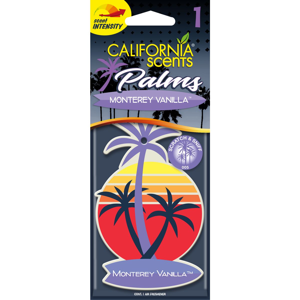 California Scents Palms Air Freshener - Monterey Vanilla - 1 Pack