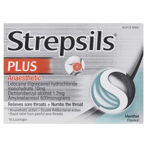 Strepsils Plus Lozenges Mentol - 16 Pack