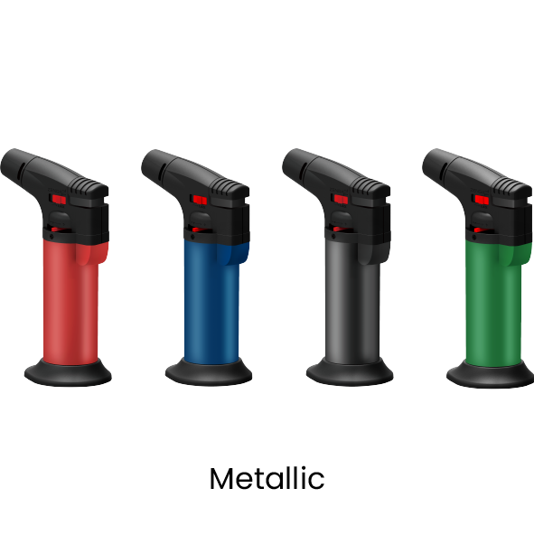 Zengaz Torch Jet Lighter - Metallic/Rubberized Mixed
