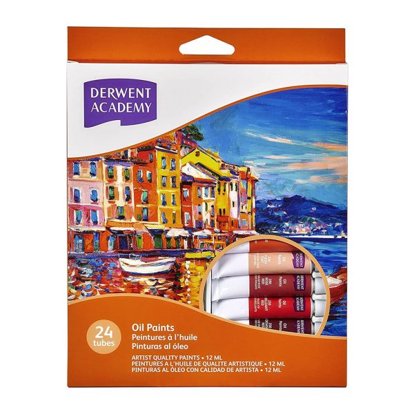 Derwent Academy Oil Paints 12ml - 24 Pack