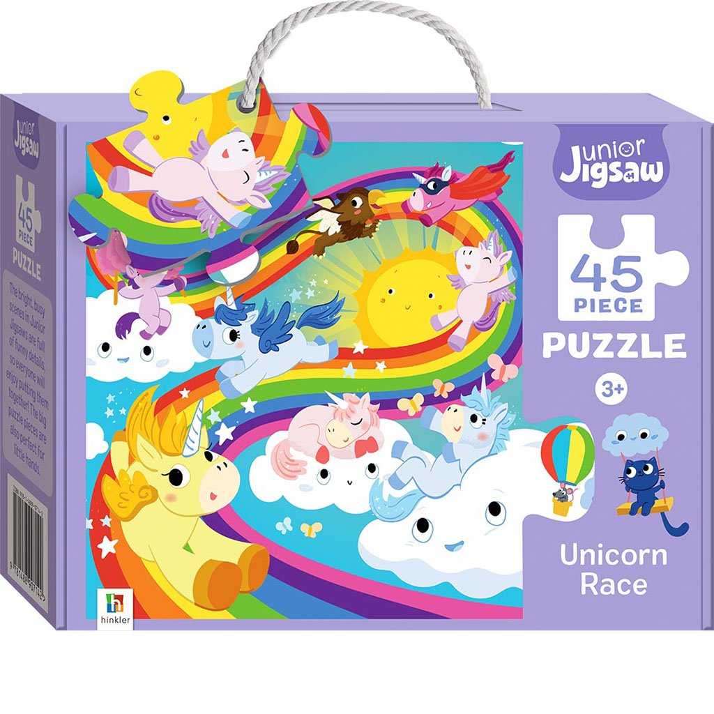 Junior Jigsaw 45-Piece Children's Puzzles: Unicorn Race