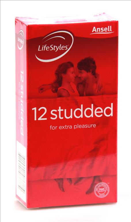 Ansell Lifestyles 12 Studded Condoms