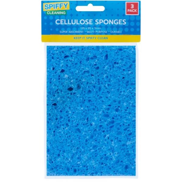 Spiffy Cleaning Cellulose Sponge - 3 Pack