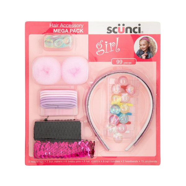 Scunci Hair Accessory Mega Pack - 99 Pieces - Style 1