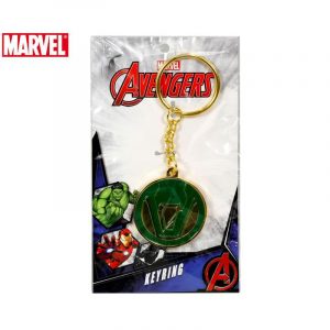 Marvel Avengers Round Keyring - Vision Symbol