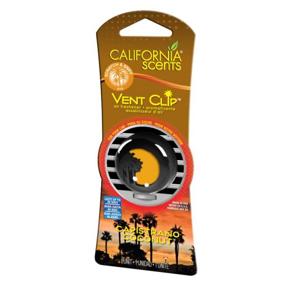 California Scents Vent Clips - Capistrano Coconut
