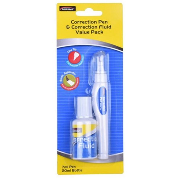 Correction Fluid Pen And Bottle
