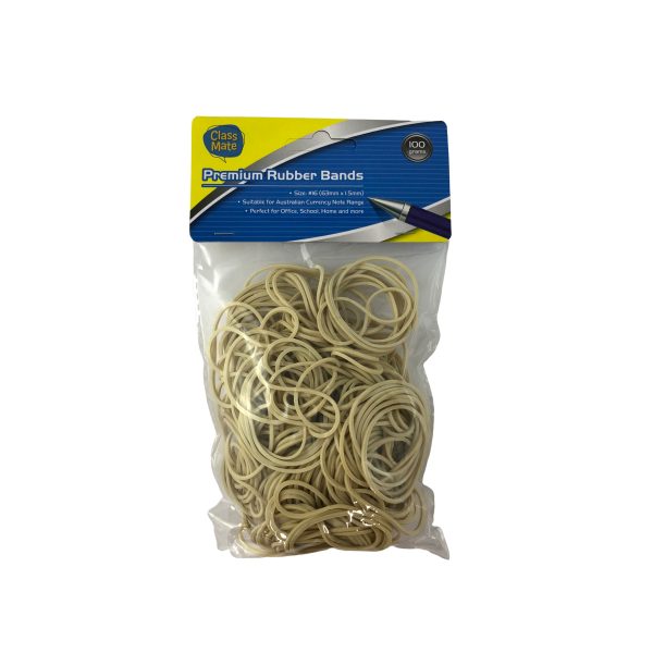 Class Mate Rubber Bands 100g Bag - Size #16