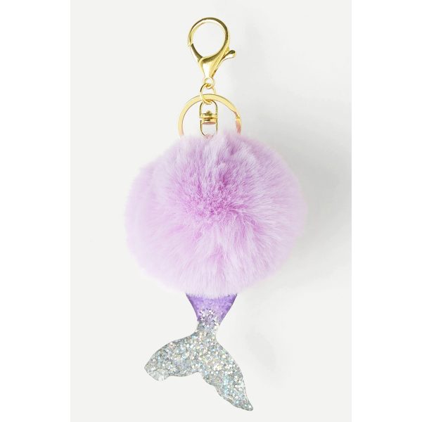 Cosy Nights Mermaid Tail Fluffy Key Ring