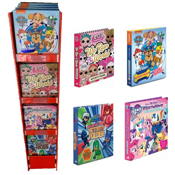 Bundled Kids Activity Folders(96) with Book Stand(1)