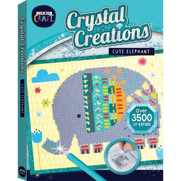 Curious Craft: Crystal Creations Canvas Cute Elephant