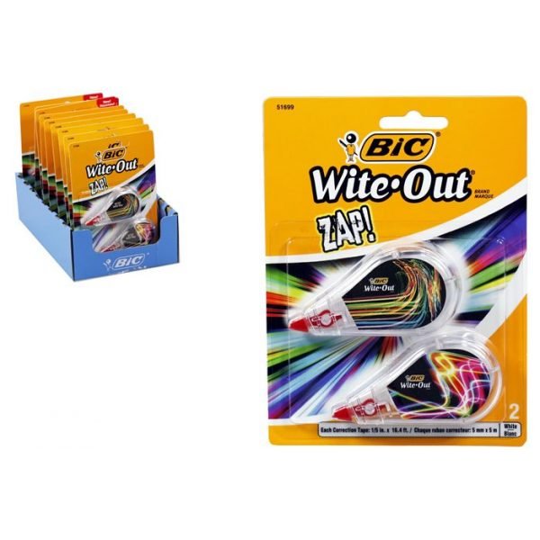Bic Wite-Out Correction Tape Pack 2 Pack