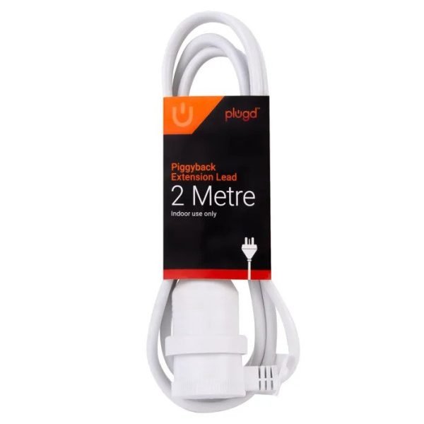 Plugd Piggyback Extension Lead - 2m
