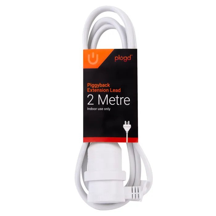 Plugd Piggyback Extension Lead - 2m