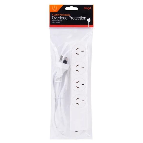 Plugd 4 Outlet Powerboard