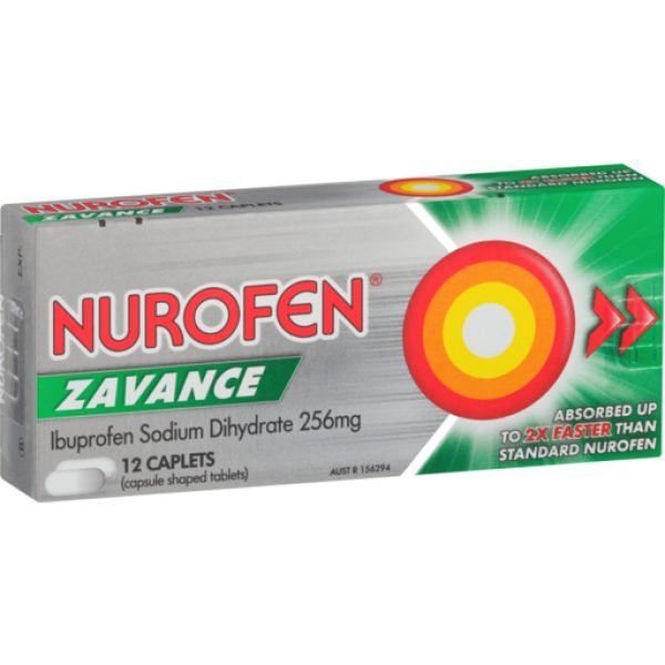 Nurofen Zavance 12pk Caplets
