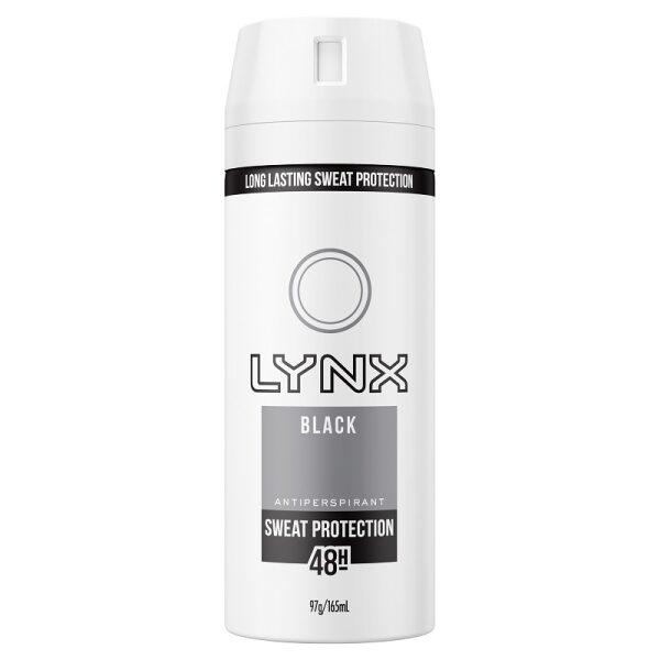 Lynx Black - Body Spray - Antiperspirant - 106g/165ml