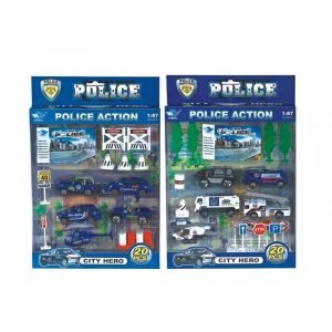 Die Cast Metal Police Action 10 Piece - 1:87