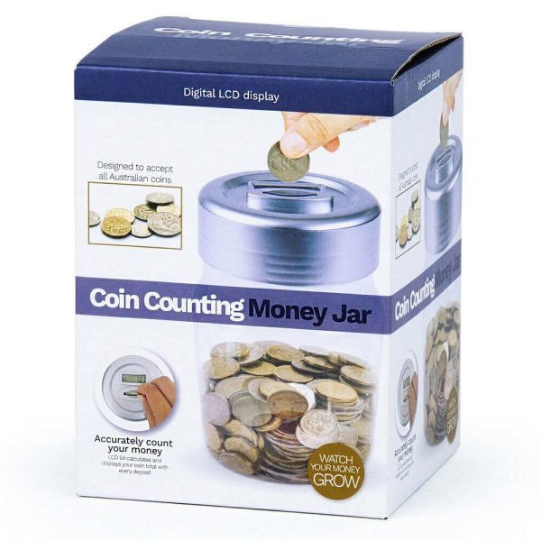 Digital Coin Counting Money Jar