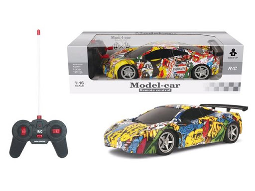 Graffiti Remote Control Car - 1:16