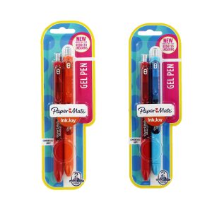 Paper Mate Inkjoy Gel Pen - Red + Other Colour - 0.7mm - 2 Pack