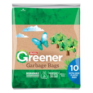 Multix Greener Garbage Bags 56L - 10 Pack