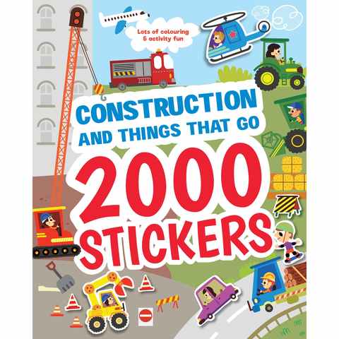 Construction and Things That Go - 2000 Stickers