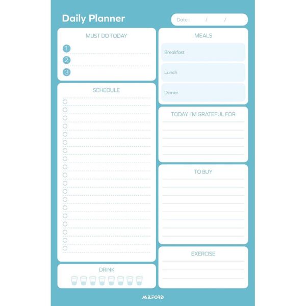 Milford Daily Planner Notepad