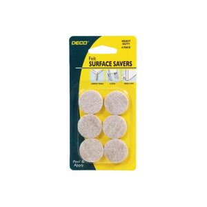 Deco Felt Surface Savers - 27mm Round - 6 Pack
