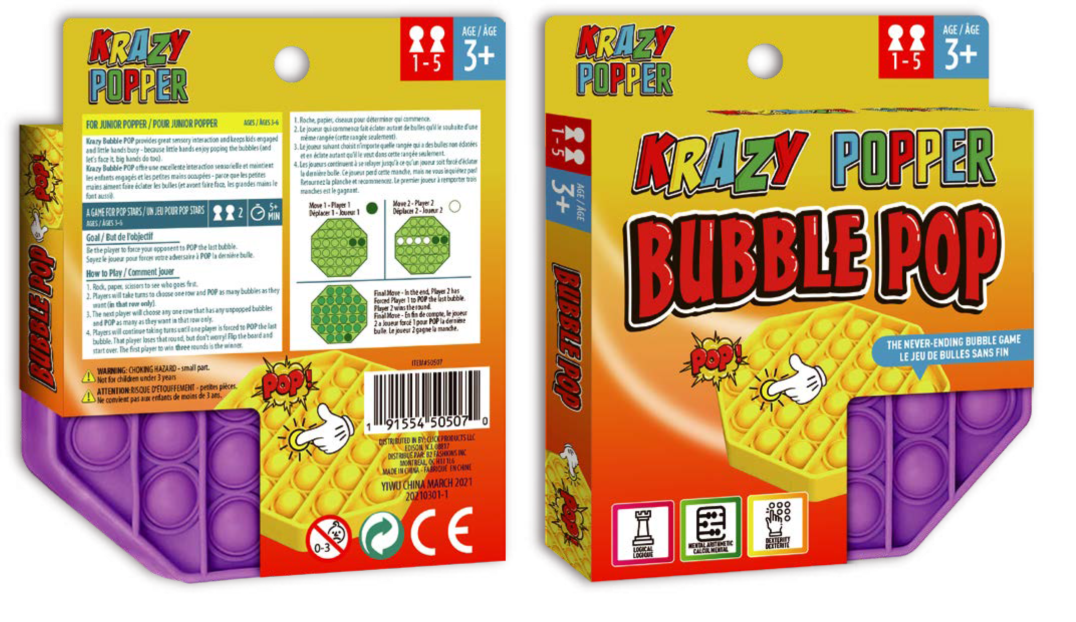 Krazy Bubble Pop - Shapes - CDU - Image 3