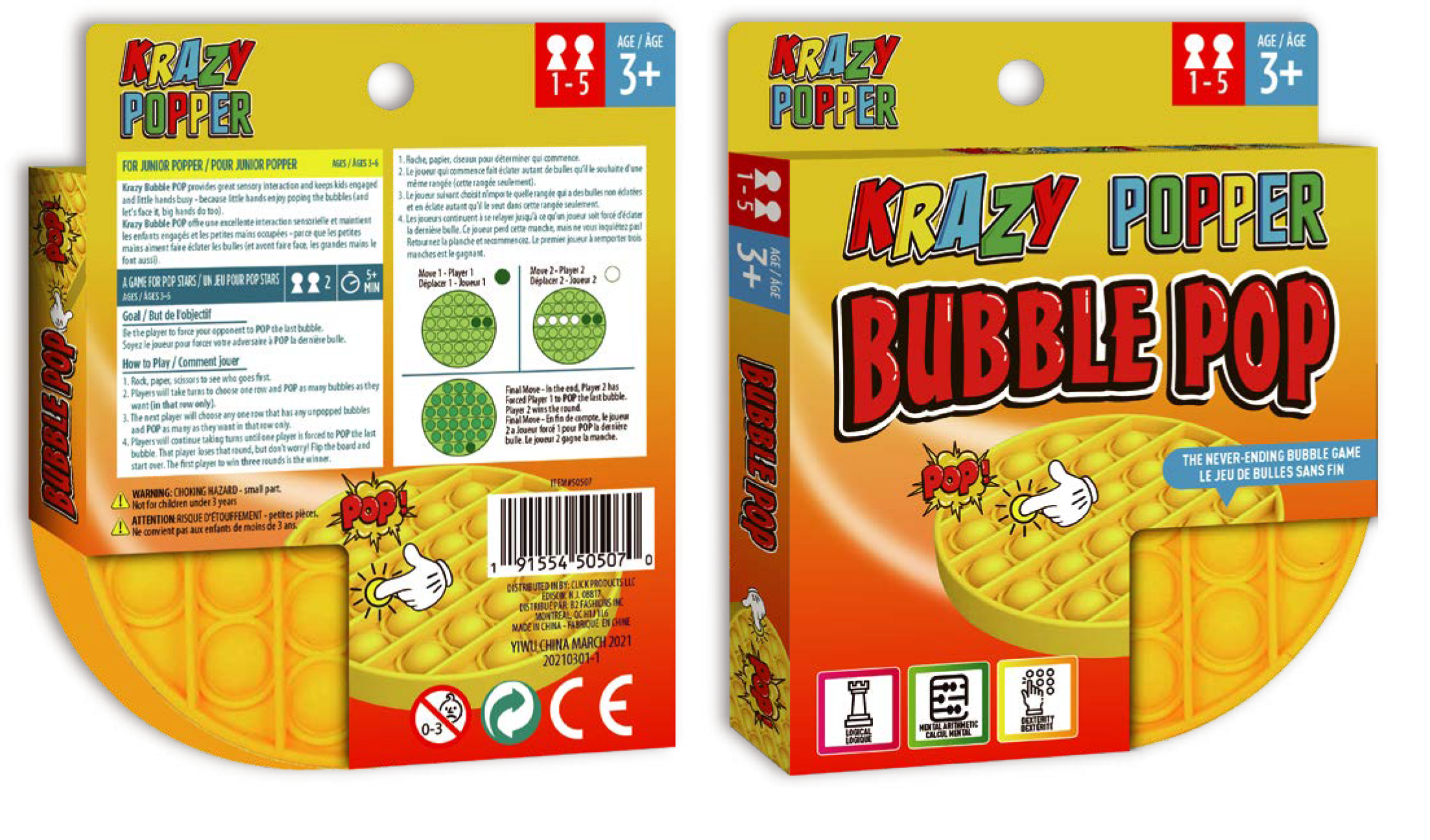 Krazy Bubble Pop - Shapes - CDU - Image 2