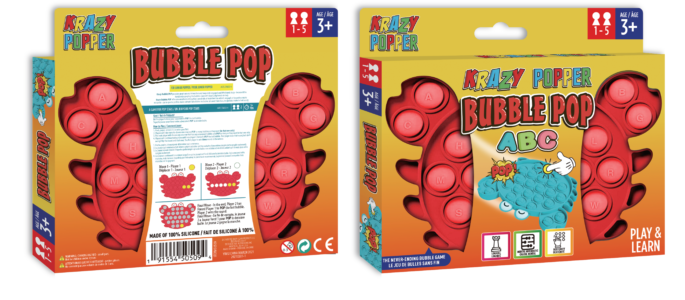 Krazy Bubble Pop - Crab - CDU - Image 2