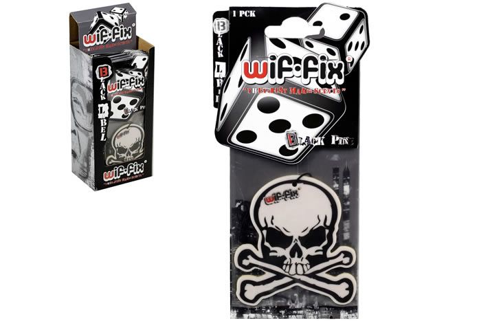 Wif-Fix Air Freshner - Skull Black Pine