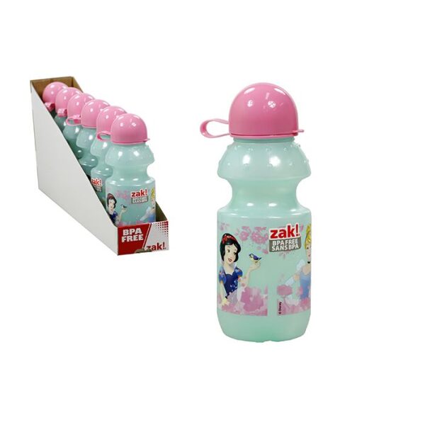 Zak! Disney Princess Squeeze Bottle With Dome Cap - 414ml