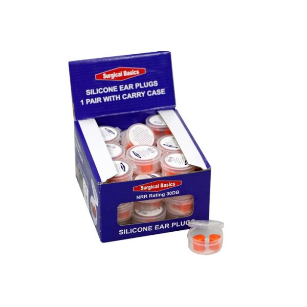 Surgical Basics Silicone Ear Plugs With Carry Case